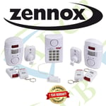 Zennox Wireless Alarm Remote Controls Keypad Door Contact & Motion Sensors chime