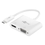 Goobay adaptateur USB 3.1 type C vers HDMI + VGA