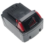 vhbw 1x Batterie compatible avec Milwaukee M18 CBS125-502C, CBS125-0, CBS125, CBL-0, CBL, CAG125XPDB-902X outil électrique (4000 mAh, Li-ion, 18 V)