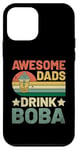 Coque pour iPhone 12 mini Awesome Dads Drink Boba Milk Tea Bubble Tea Pearl Lover