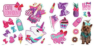 ROOMMATES Stickers repositionnables JoJo Siwa Cute et Confident Glitters