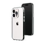 RHINOSHIELD Clear compatible avec [iPhone 13 Pro] | Résiste au jaunissement, haute transparence, coque de protection personnalisable Clear - Contour objectifs photo Blanc