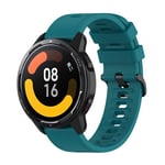 Bracelet pour Xiaomi Watch S1 Active / Watch Color 2 Silicone Souple et Ajustable - Bleu Canard