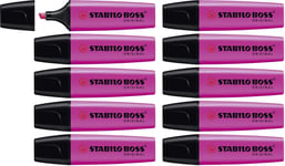 Highlighter - STABILO BOSS ORIGINAL - Pack of 10 - Lilac,2 + 5 mm