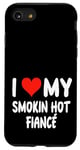 Coque pour iPhone SE (2020) / 7 / 8 I Love My Smoking Hot Fiance – Cœur – Engagement engagé