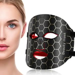 LED-ansiktsmask för ansiktsljusterapi, anti-aging rött ljusterapi, 7 färger, för alla hudtyper hemma