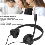 Rj9 Phone Headset Built In Hd Mic Binaural Office Headset Support Speaker Volume