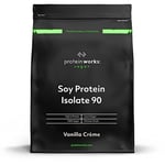 Protéine de Soja 90 Isolat en Poudre | 100% D'Origine Végétale | Faible Teneu...