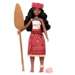 Mattel Disney Vaiana 2 Poupée chantante avec tenue et accessoires signature, chante « We’re Back » en 4 langues, JBT62