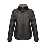 Regatta Dover Veste bomber professionnelle imperméable doublée en polaire avec capuche dissimulée pour femme XXL Noir