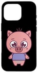 Coque pour iPhone 16 Pro Cute Piglet - Baby Pig - Classic