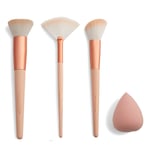 Makeup Revolution Sculpt & Glow Brush Set with Blending Sponge