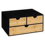 Tour de Rangement Bureau "Bava" 31cm Noir