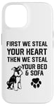 iPhone 14 Steal Your Heart Steal Your Bed Miniature Schnauzer Case