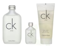 Calvin Klein CK One Giftset 215 ml Edt 100ml/Body Wash 100ml/Edt 15ml