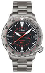 Sinn 1020.030-BRACELET U2 EZM 5 TEGIMENT (44mm) Matte Black Watch