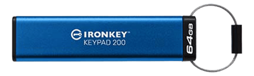 KINGSTON 64GB IRONKEY KEYPAD 200, FIPS 140-3 LVL 3 (PENDING) AES-256 ENCRYPTED (IKKP200/64GB)