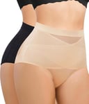 Bafully Culotte Gainante Femme Gaine Ventre Plat Amincissante Invisible Culottes Sculptantes Panty Gainant Shapewear Minceur Body Shaper