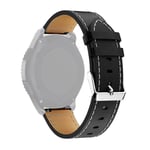 SKALO Läderarmband till Huawei Watch GT 3 42mm - Svart