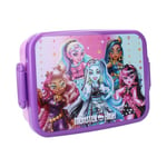 My sweety pop - Boîte à goûter - Lunch box – Monster High - Pour enfant - Crèche - Maternelle - Ecole - Vacances - Repas - 16 cm - Pour Fille - Violet/Rose - Idée Cadeau