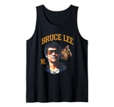 Bruce Lee The Dragon Wearing Shades Face Closeup Retro Tank Top