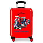 Marvel Spiderman Geo Valise Trolley Cabine Rouge 37x55x20 cms Rigide ABS Serrure à combinaison 34L 2,6Kgs 4 roues doubles Bagage à main