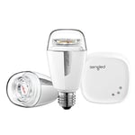 Sengled Element Plus, Kit de démarrage 2 ampoules LED connectées, 9,8 W eq 60W, Variation température de couleur blanc chaud (2700K) à blanc froid (6500K), culot E27 + 1 pont - Fonctionne avec Alexa