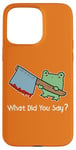 iPhone 15 Pro Max Kawaii Frog With Knife Ax - Angry Frog - Halloween Mad Frog Case