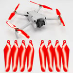 Master Airscrew - DJI Mini 4 Pro / 3 Pro Super Stealth Upgrade Propellers - Propeller - Röd - Kit 4-Pack