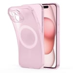 ESR Coque pour iPhone 15 Plus, Compatible avec MagSafe, Protection de Qualité Militaire, résiste au jaunissement et aux Rayures, Coque Magnétique pour iPhone 15 Plus, Série Zero, Rose