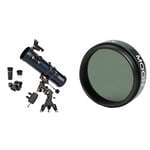 Celestron 31045 AstroMaster 130EQ Reflector Telescope & 94119-A 1.25 Inch Moon Filter