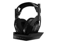 ASTRO Gaming A50 + Base Station, Langaton, Pelaaminen, 20 - 20000 Hz, 370 g, Kuulokkeet, Musta, Hopea