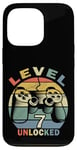 Coque pour iPhone 13 Pro Niveau 7 Débloqué Funny Kids 7th Birthday Gamer