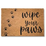 KOKO DOORMATS Paillasson extérieur Entree | Tapis Entree Exterieur, Coco Base antidérapant en PVC | paillasson Exterieur Entree Original antiderapant et Absorbant | Wipe Your Paws | 40x60 cm