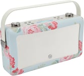 Cath Kidston Hepburn Voice Alexa Enceinte Connectée Enceinte Bluetooth Intelligente, Portable Et Puissante De 20 W Avec Port De Charge Usb Et 8 Heures D'Autonomie De Lecture - Rose Antique