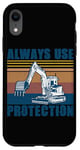 Coque pour iPhone XR Ouvrier du bâtiment Pilote d'excavatrice de chantier