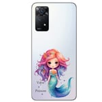 Coque compatible Redmi Note 12 PRO 4G silhouette sirene mermaid personnalisee