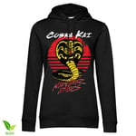 Hybris Cobra Kai Never Dies Girls Hoodie (Black,XL)