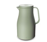 alfi ECONSCIOUS Bouteille isotherme 1,0 l avec insert en verre trempé hygiénique en bio, bouchon à visser avec bouton pression, versement d'une seule main, idéal comme cafetière, théière, sans BPA