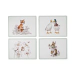 Wrendale Designs Wildflowers Large Placemats Set of Four by Portmeirion Dining