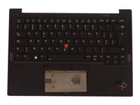 Sunrex - Erstatningstastatur For Bærbar Pc - Med Trackpoint, Ultranav - Bakbelysning - Azerty - Belgisk - Fru - Med Toppdeksel - For Thinkpad X1 Carbon Gen 10 21Cb, 21Cc