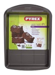 Pyrex asimetriA Metal Easy-grip Brownie Pan  8 x 22 cm Brown