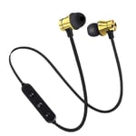 XIAOPENG Magnetic Wireless Bluetooth Earphone Music Headset Phone Neckband Sport Earbuds Earphone with Mic For IPhone Samsung Xiaomi 1PCS/Yellow