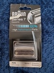 Braun 70S Shaver Replacement Foil Cutter Cassette Series 7 Pulsonic 9000 -SILVER