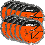 WellCut TCT Saw Blade 165mm x 60T x 20mm Bore for DSS610, DSS611 Pack of 10