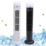 New Bladeless Tower Fan Adjustable Speed Silent Compact Space Saving USB Desk