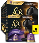L’OR BARISTA Double Lungo Profondo XXL Aluminium Coffee Capsules (5 X 10 Pods) I