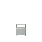 USM - USM Haller Nightstand P - Light Gray - Nattbord - Fritz Haller,Paul Schärer - Grå - Metall