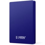 BLUE 500 Go KESU-Disque dur externe HDD portable, 2.5 pouces, USB 3.0, compatible avec PC, Mac, ordinateur de bureau, MacPle ""Nipseyteko