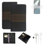 Phone Case + earphones for OnePlus 11 Wallet Cover Bookstyle protective